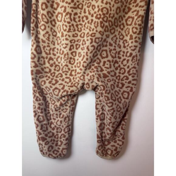 Kuling Northpole fleece One Piece Romper With Hood Leopard Print 12-18 Months - Picture 10 of 12